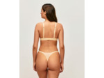 Soutien-gorge triangle en mesh avec citrons brodés