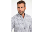 Chemise Manches Longues À Carreaux Dobby
