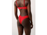 Brésilien high leg bas de maillot texturé