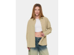 Chemise oversize beige kaki
