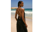 Robe longue dos nu avec coton,Robe longue dos nu avec coton;${refinementColor}