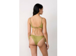 Brassière haut de maillot à nouer pailleté