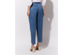 Pantalon cropped rond uni BLEU CLAIR Femme