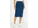 Jupe midi en denim stone