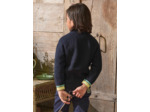 Gilet en maille bleu marine