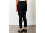 Pantalon 7/8 slim uni NOIR Femme