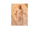 Grenouillère à imprimé floral pour bébé fille