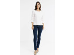 Tee-Shirt Uni Strass Col Bateau