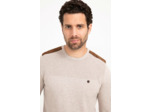 Pull Uni Empiècement Suèdine