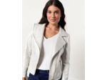 Perfecto court uni ARGENT Femme