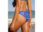 Maillot de bain tanga imprimé paisley et coquillages
