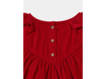 Blouse brodée en velours côtelé