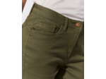 Pantalon 7/8 slim uni KAKI Femme