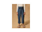 Pantalon à jambes larges avec ceinture