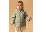 Imperméable détail rayé