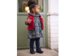 Robe fleuri avec manches longues pour bébé fille