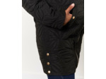 Doudoune light longue uni NOIR Femme
