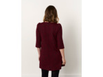 Robe courte bicolore BORDEAUX