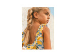 Maillot de bain une pièce pour filles avec imprimé citron