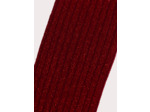 Collant rouge côtelé pour fille