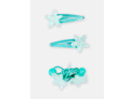 Lot de 2 barrettes clips et un élastique pour fille