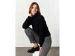 Pantalon 7/8 fuselé à chevrons ANTHRACITE Femme