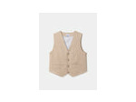 gilet beige sans manches pour garçons