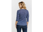 T-Shirt Maille Brillante Imprime Geo