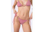 Culotte bikini ficelle bas de maillot détails anneaux