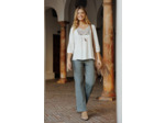 Pantalon large détail pont
