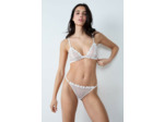 String en tulle broderie fleurs