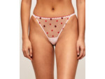 String en mesh avec coccinelles et cœurs brodés