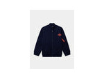 gilet bleu marine bi-matière
