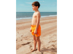Short de bain orange à motif magique