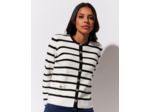 Gilet rayé NOIR Femme