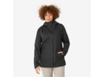 Veste de randonnée imperméable femme, NH500 noir