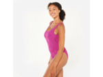 Maillot de bain une pièce texturé surf Femme - Aurely violet