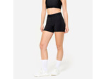 Short de fitness training avec ceinture élastiquée, noir