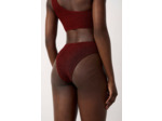 Bikini high leg en matière extensible bas de maillot