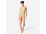 Maillot de bain 1 pièce natation Femme - Lila PSYCHODAM vert olive