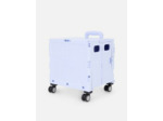 Caisse pliable à roulettes