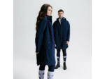 Veste équitation longue imperméable - marine