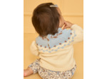 Pull jacquard fleurs