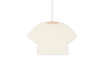T-shirt écru foncé à motifs fleuris et perroquet