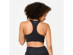 Brassière doublée dos nageur maintien modéré Femme, Noir