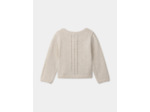 Cardigan ajouré en fils métallisés