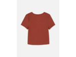 T-shirt côtelé à manches courtes