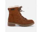 Bottines à lacets Femme cognac