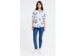 Blouse en gaze de coton imprimée