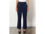 Pantalon 7/8 droit uni MARINE Femme